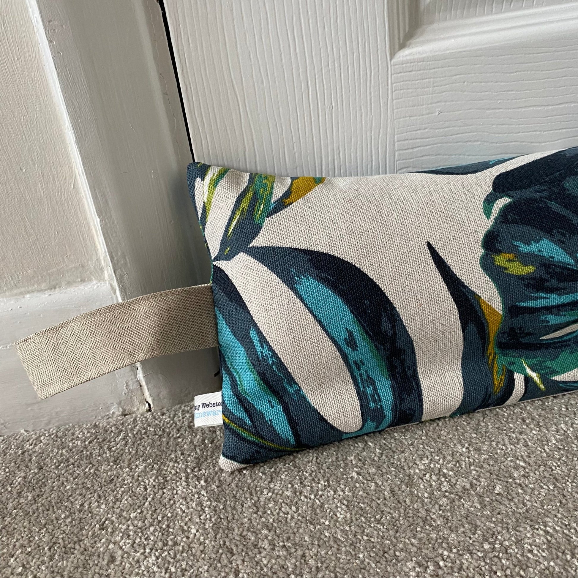 Monstera Weighted Draught Excluder - katywebsterhomeware