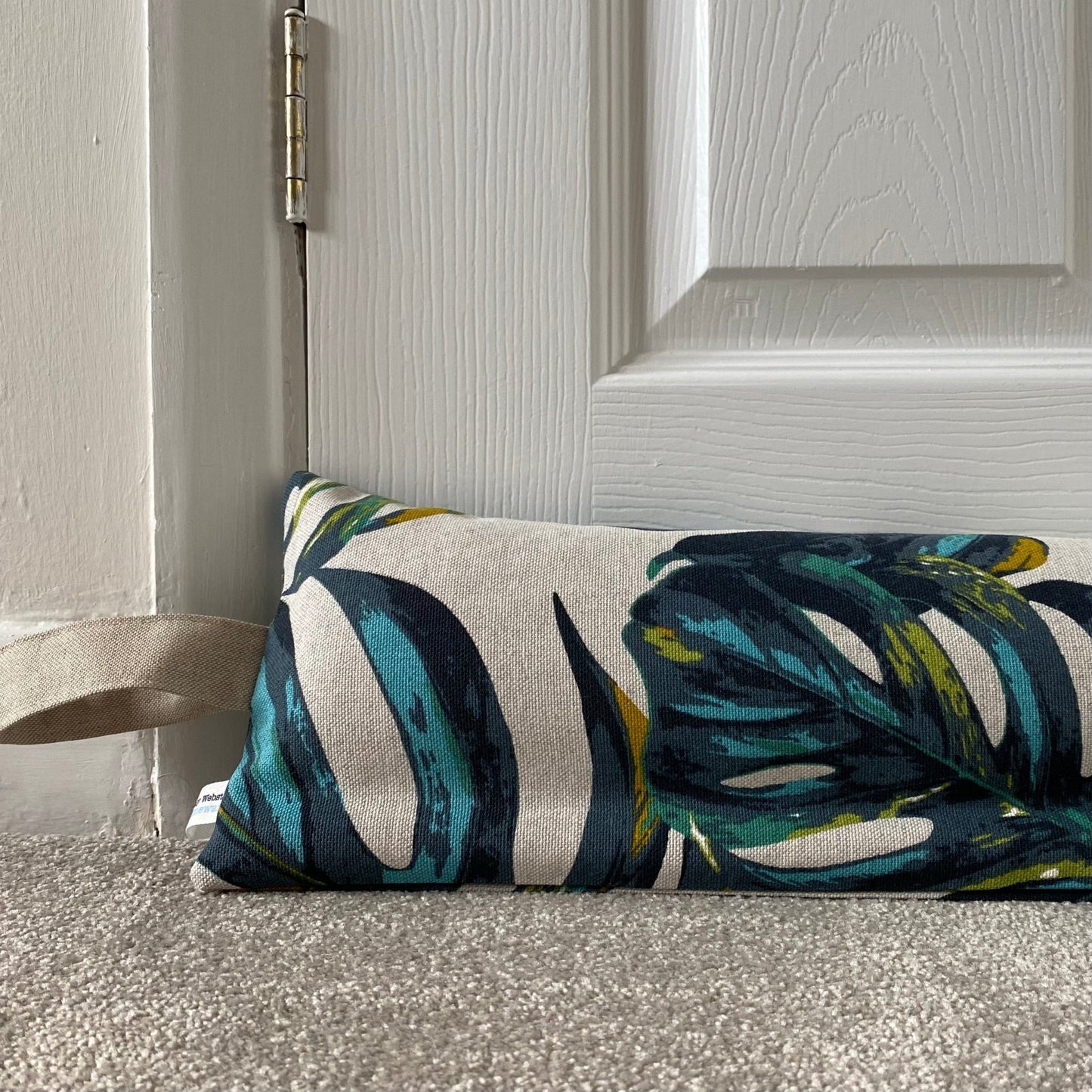 Monstera Weighted Draught Excluder - katywebsterhomeware