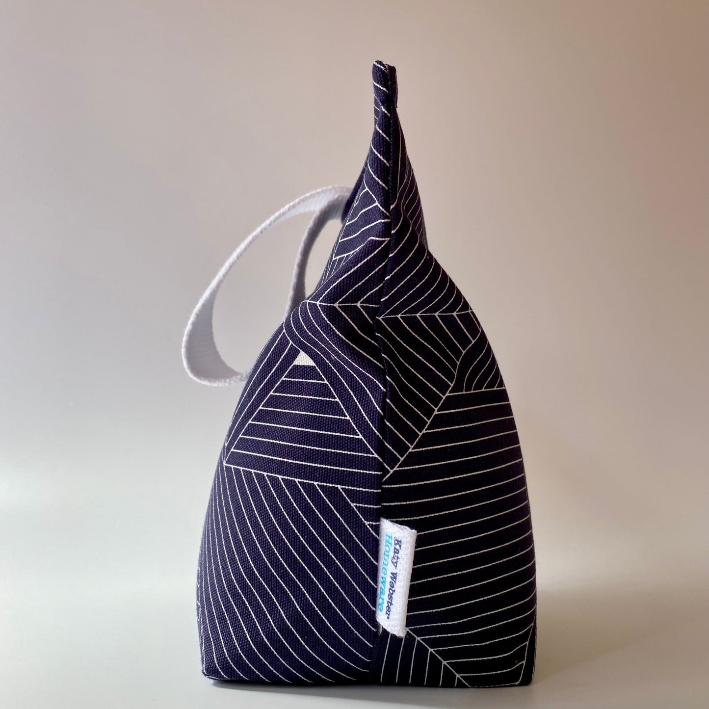 Navy Fabric Door Stop - katywebsterhomeware