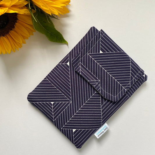 Navy Geometric Kindle Paperwhite Sleeve - katywebsterhomeware