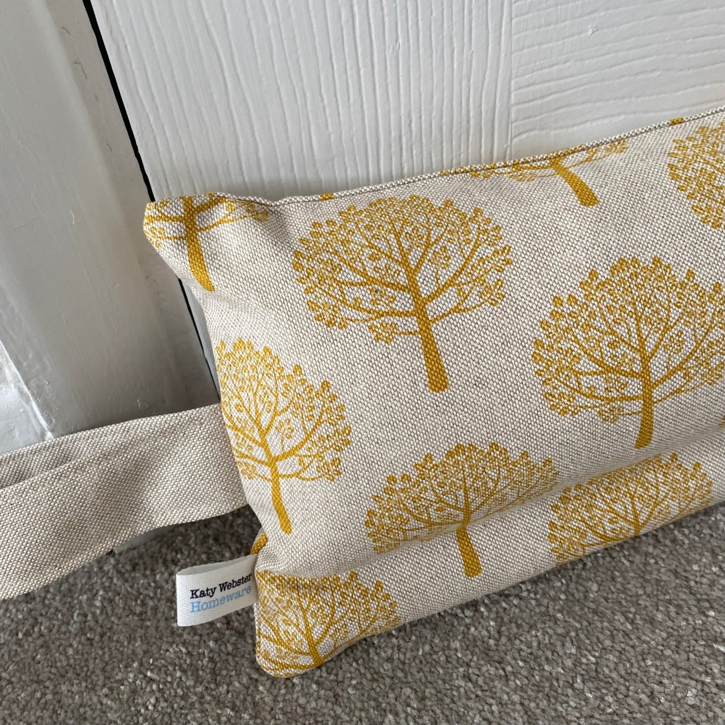 Ochre Mulberry Weighted Draught Excluder - katywebsterhomeware