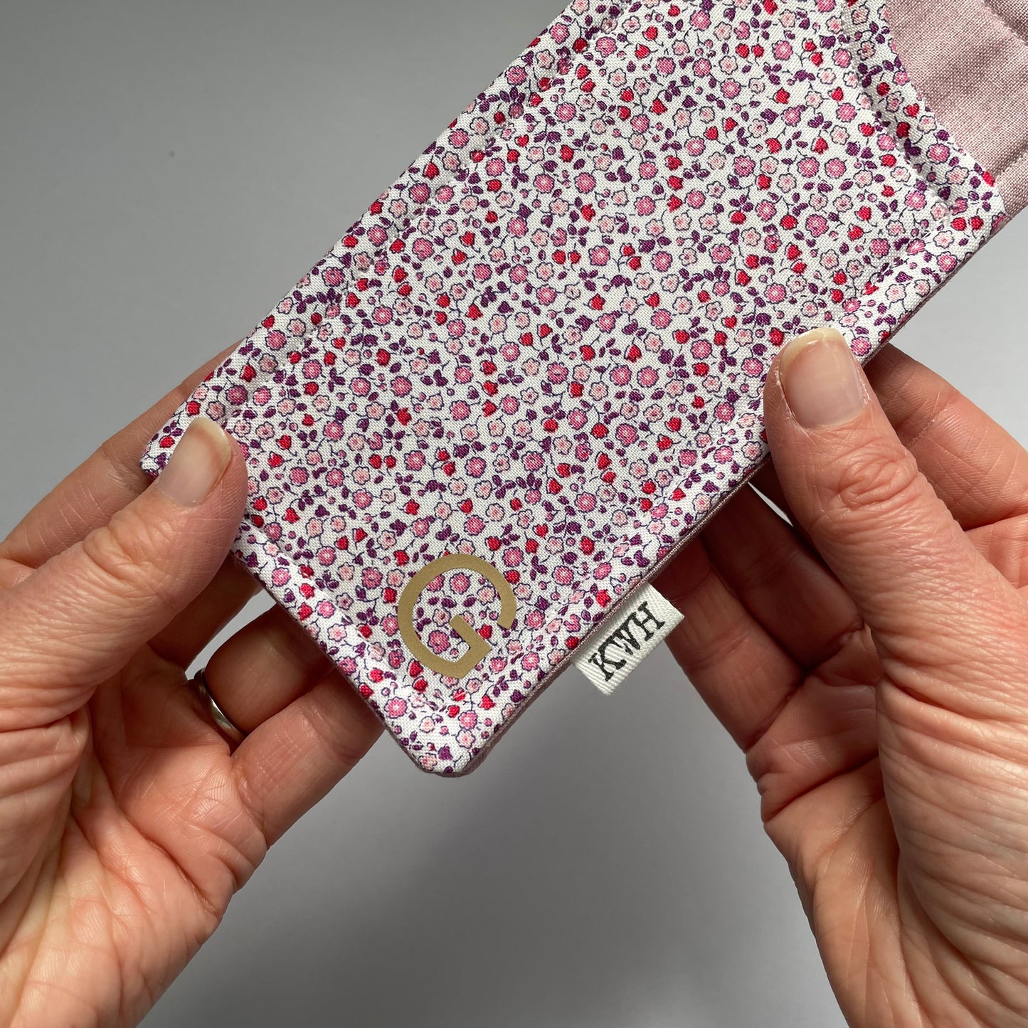 Pink Liberty Fabric Glasses Case