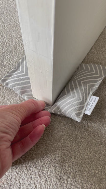 Soft Door Wedge (Grey Herringbone)