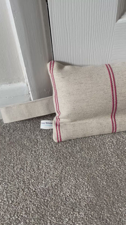 Grainsack Stripe Weighted Draught Excluder