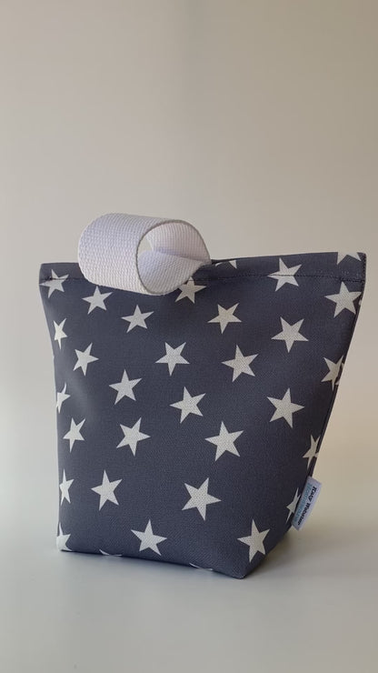 Grey Star Fabric Door Stop