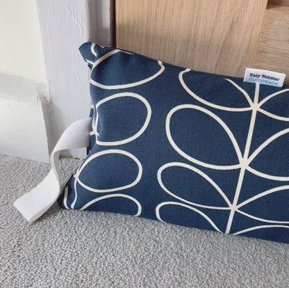 Navy Linear Stem Draught Excluder