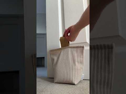 White Stripe Heavy Door Stop 2 KG