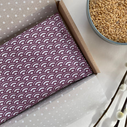 Grey Wave Weighted Eye Pillow