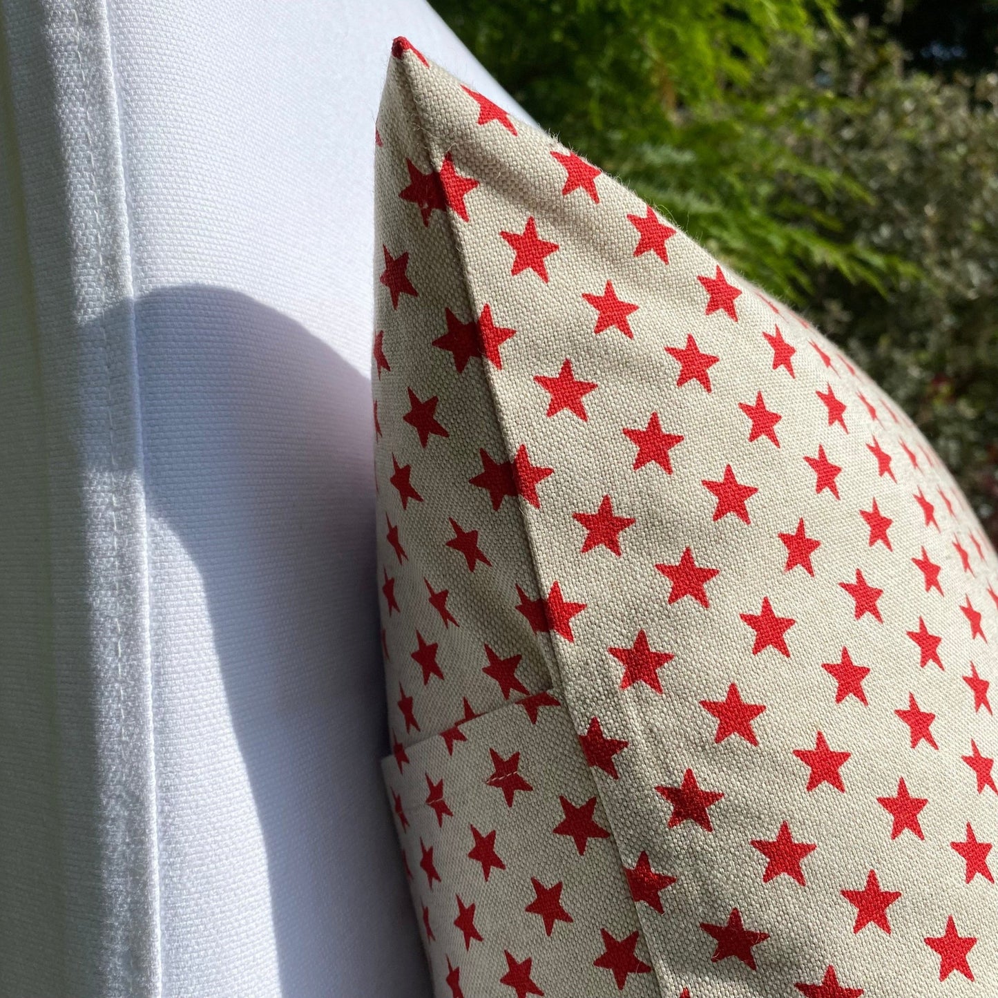 Red Star Cushion Cover, 18 x 18" - katywebsterhomeware