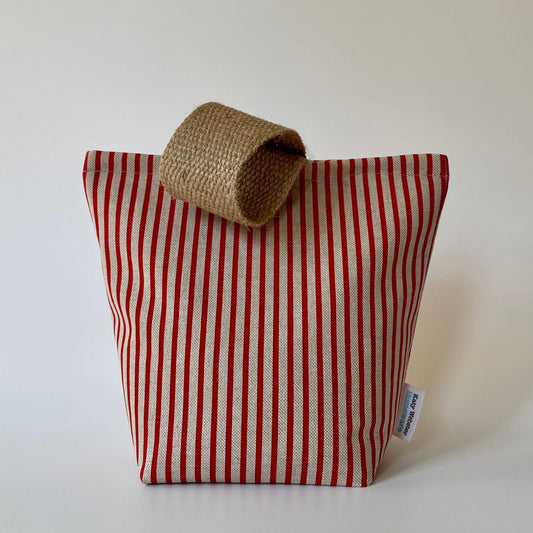 Red Stripe Fabric Door Stop - katywebsterhomeware