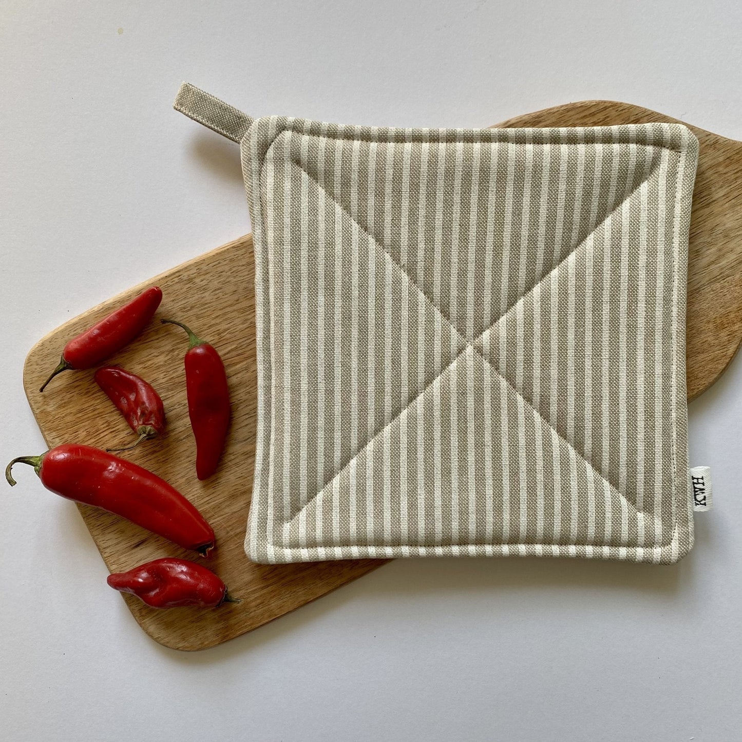 Red Stripe Pot Holder - katywebsterhomeware