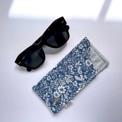 Cornflower Fabric Glasses Case