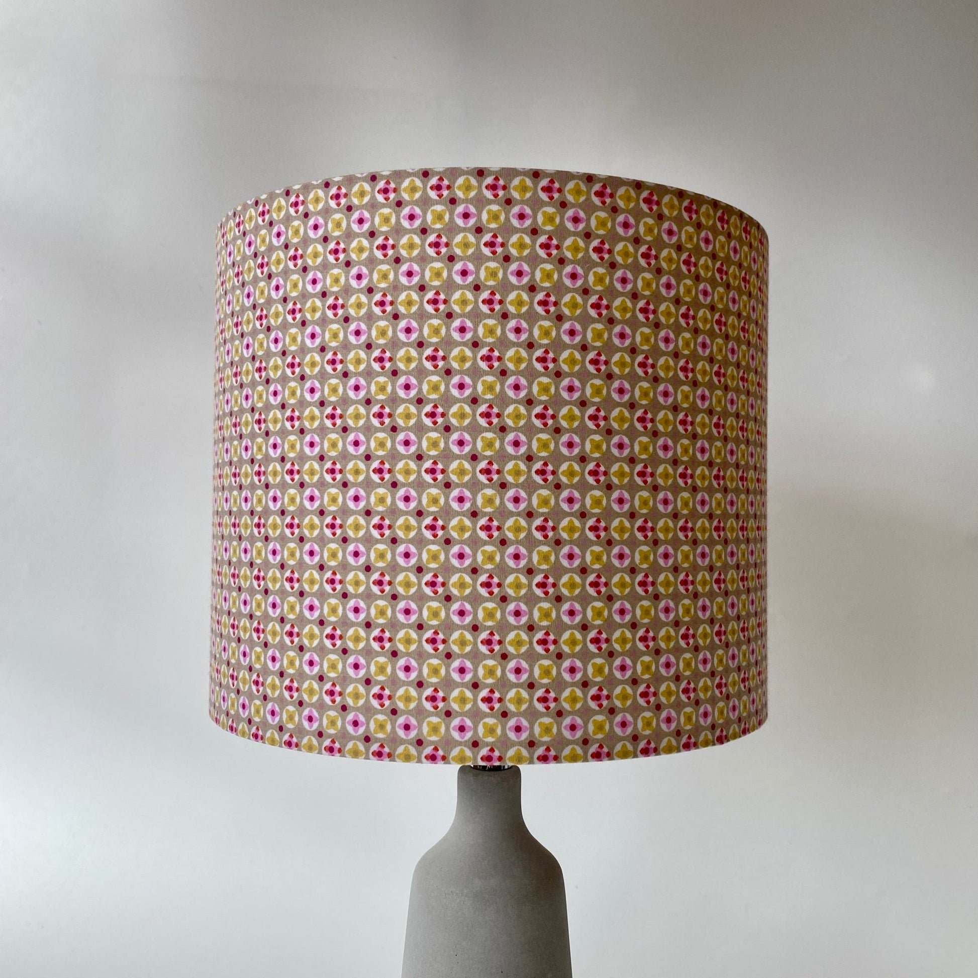 Taupe/Pink Lampshade - 20 cm - 25cm - 30 cm - 40 cm Diameter - katywebsterhomeware