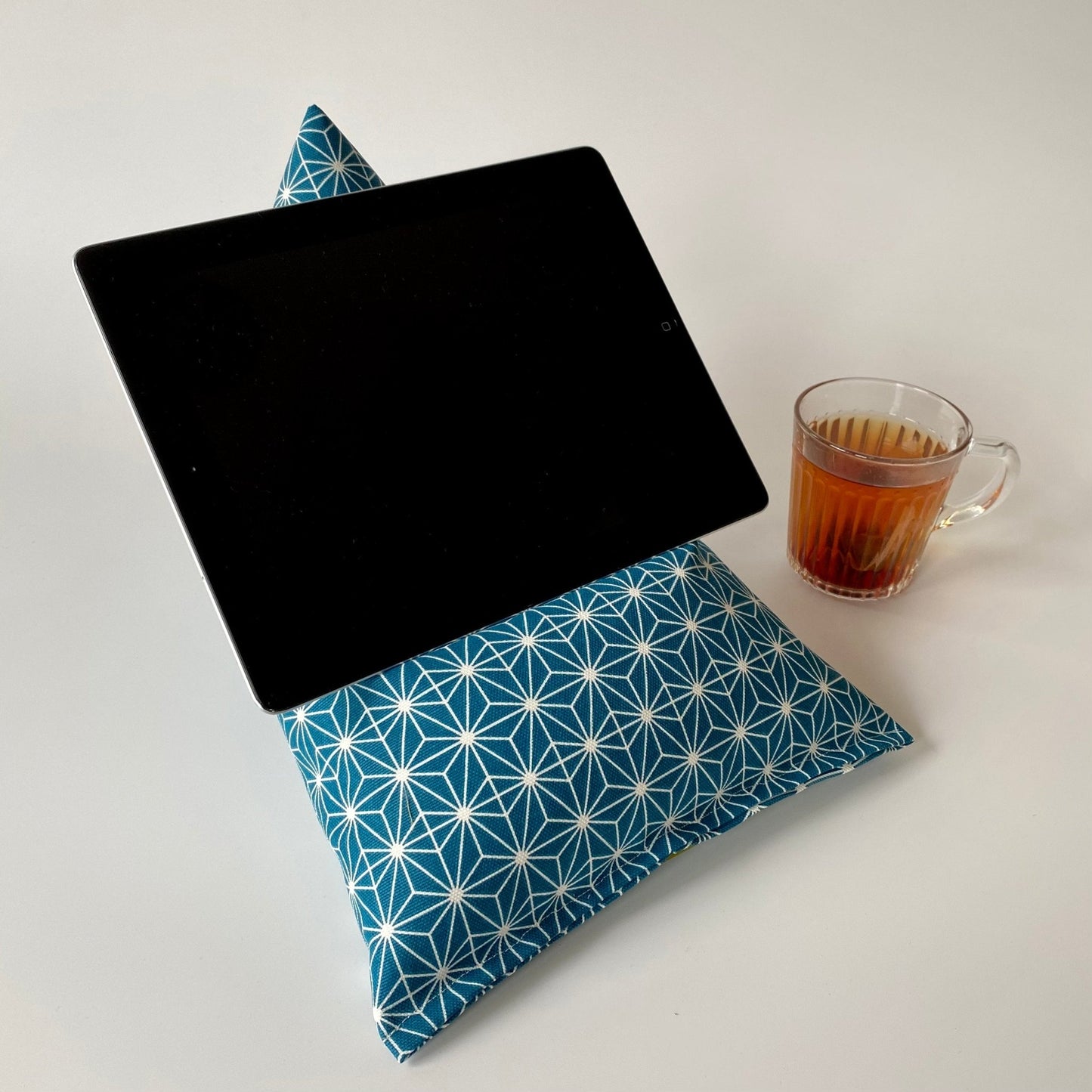 Teal Retro iPad Cushion - katywebsterhomeware