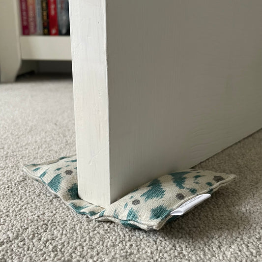 Soft Door Wedge (Teal Ikat)