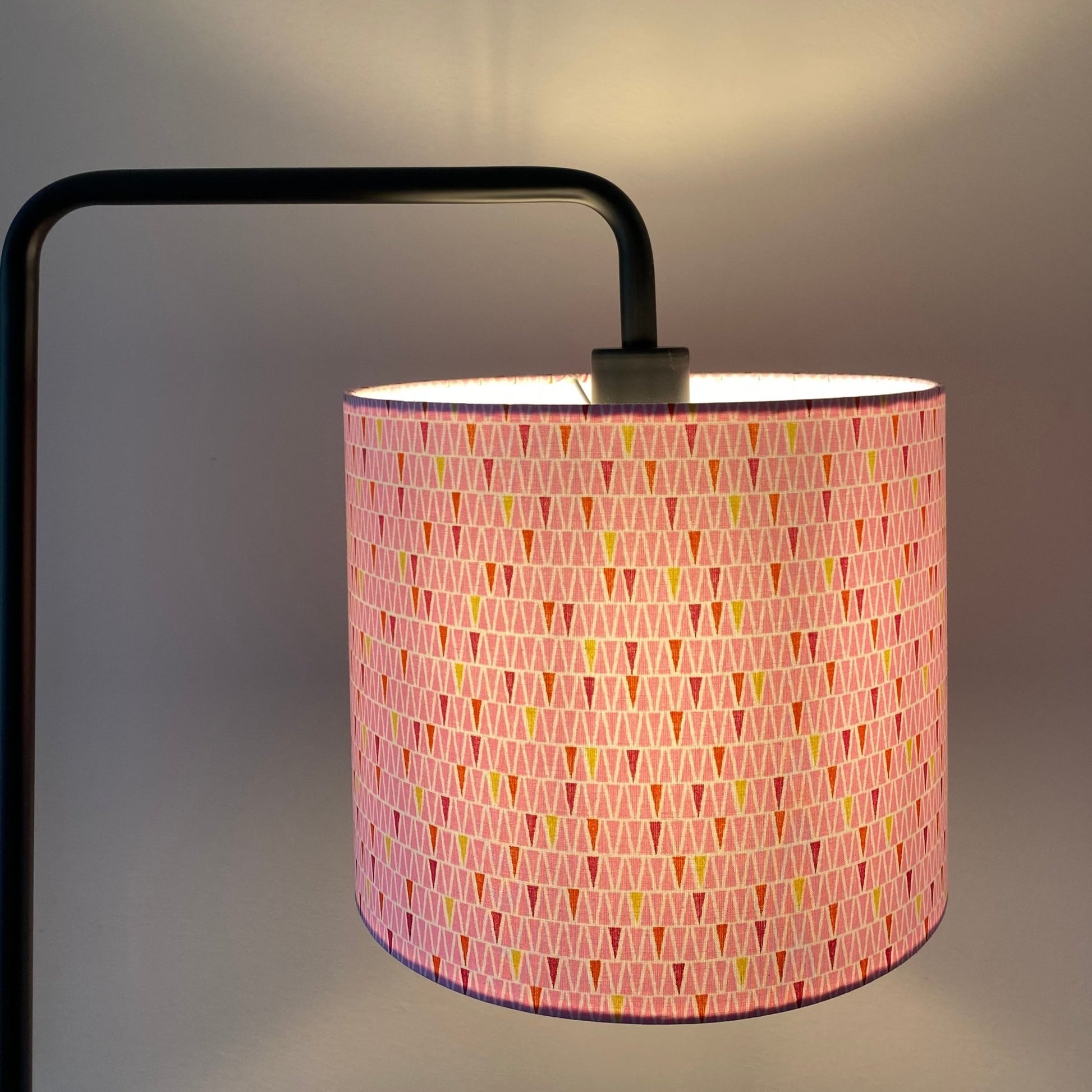 Triangle Print lampshade - 20 cm - 25 cm - 30 cm - 40cm Diameter - katywebsterhomeware