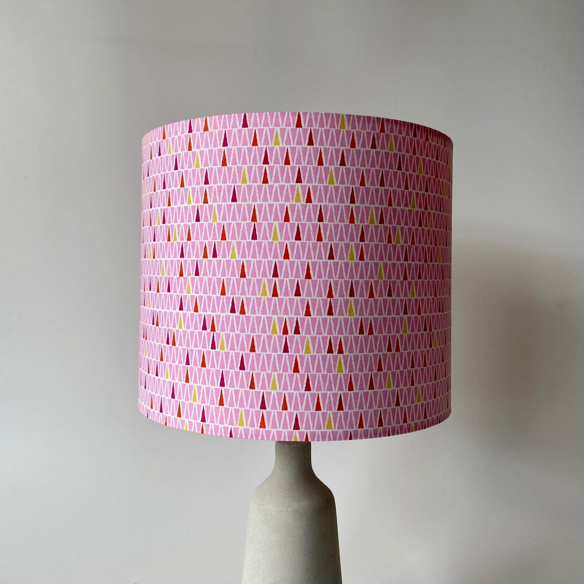 Triangle Print lampshade - 20 cm - 25 cm - 30 cm - 40cm Diameter - katywebsterhomeware