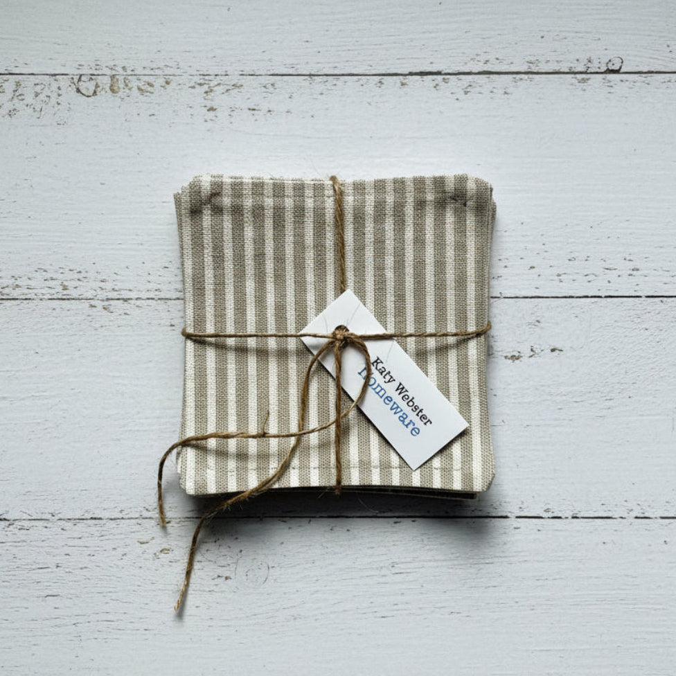 Wave Fabric Coasters - 6 Pk