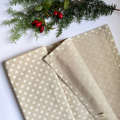 White Star Christmas Table Runner