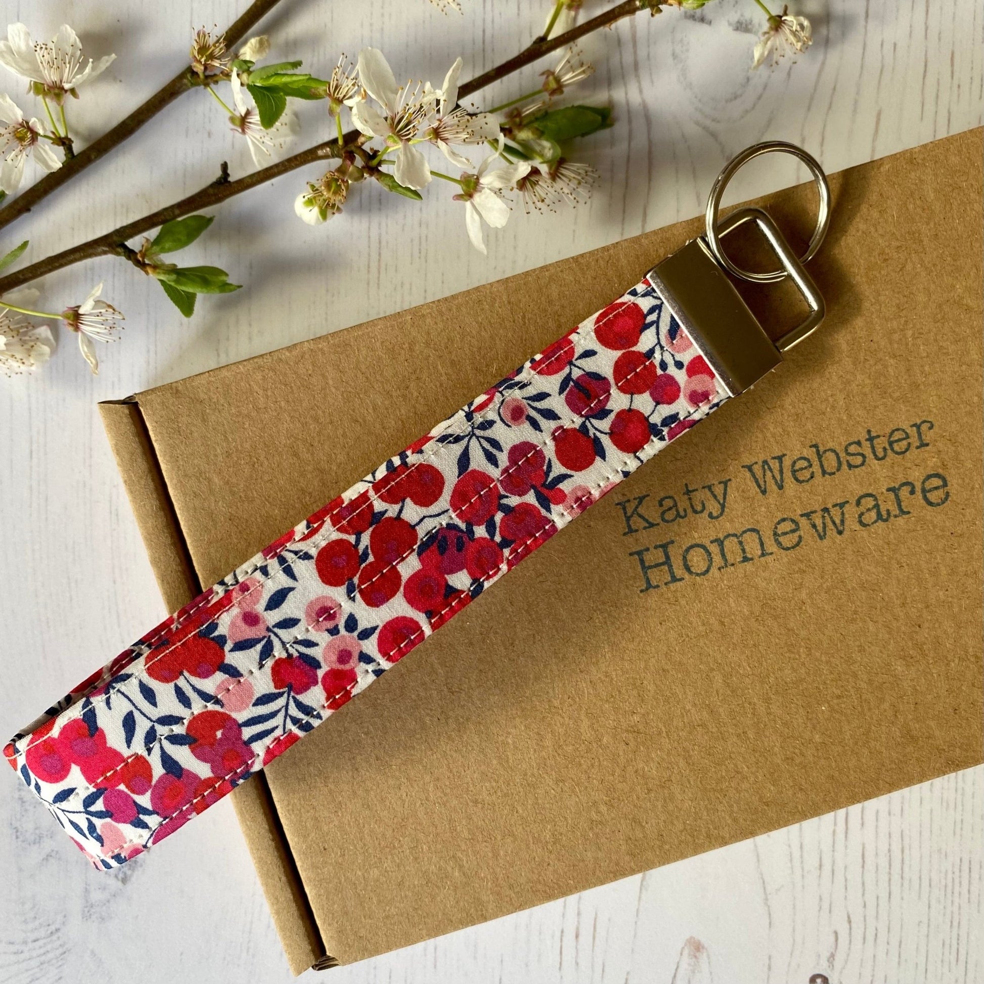 Wristlet Fabric Key Fob - Liberty Wiltshire - katywebsterhomeware